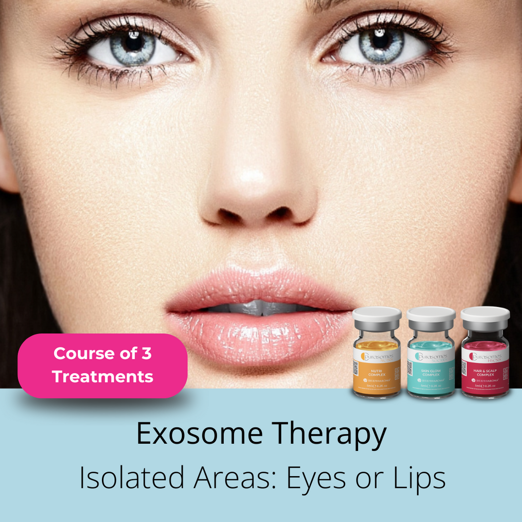 Exosome Therapy: Isolated Areas - Eyes or Lips (COURSE OF 3) INTRO OFFER: SAVE £150